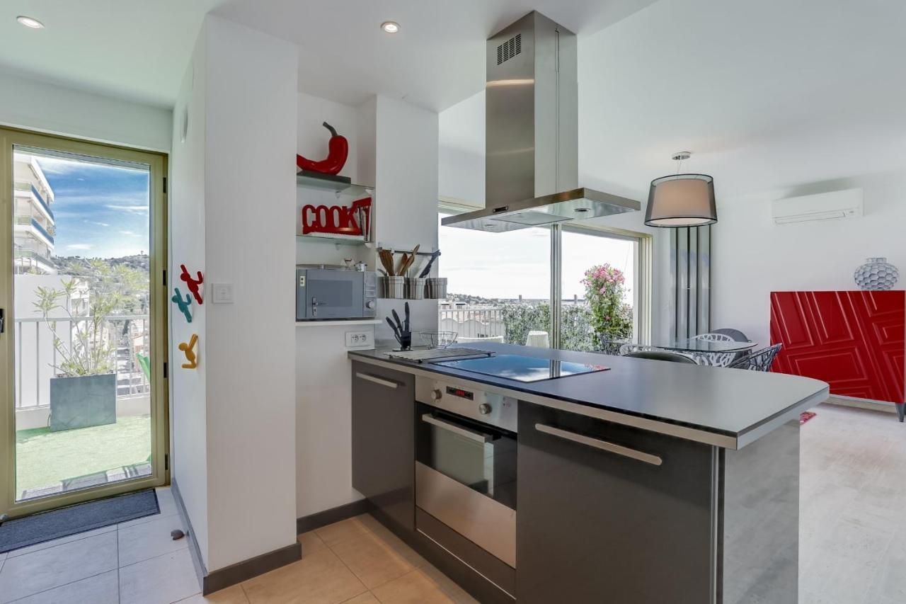 Immogroom - Apartment With Terrace - Ac - Parking Cannes Buitenkant foto
